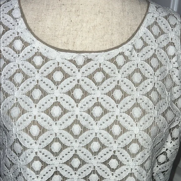 Apt.9 Chic White Sleeveless Lace Dress - Picture 6 of 10